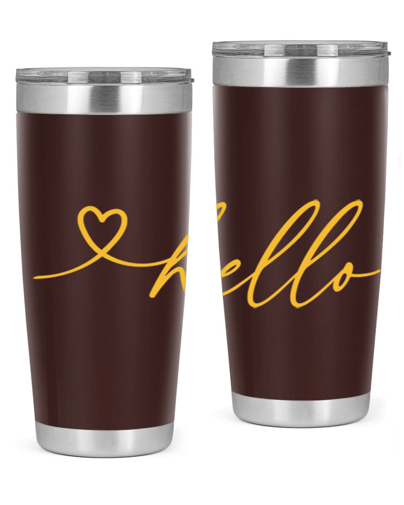 Hello heart183#- spring- Tumbler
