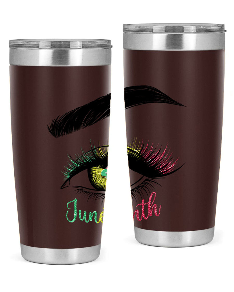Juneteenth 1865 GirlS Eye 3#- Juneteenth- tumbler
