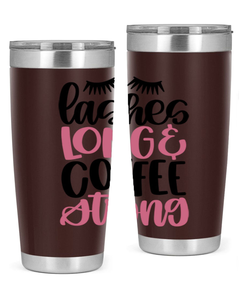 Lashes Long Coffee Strong Style 67#- make up- Tumbler