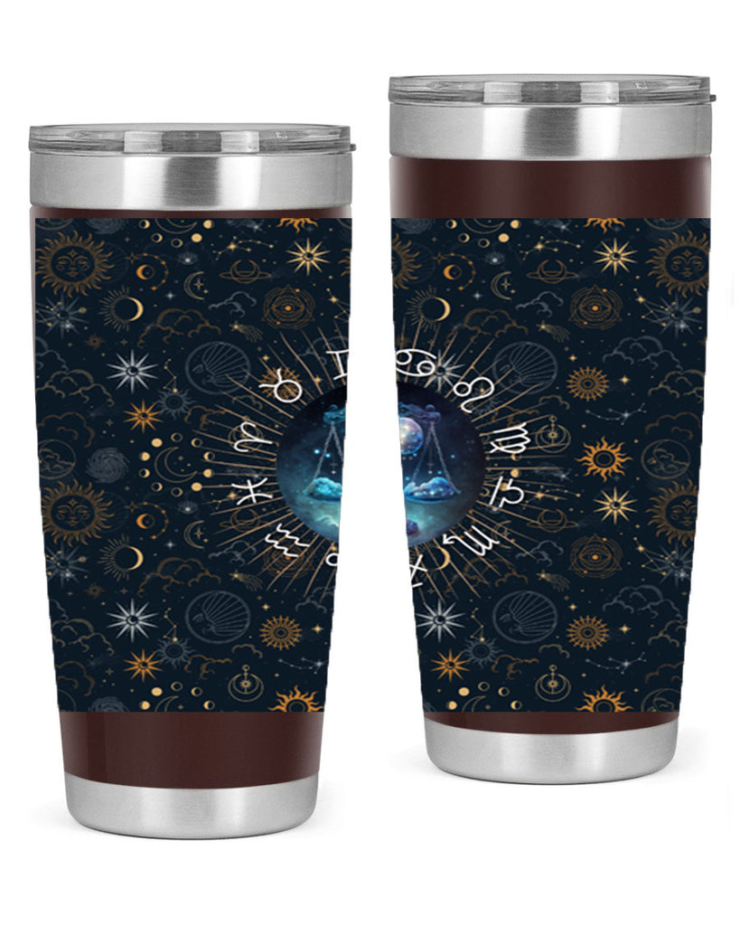 Libra Straight 317#- zodiac- Tumbler