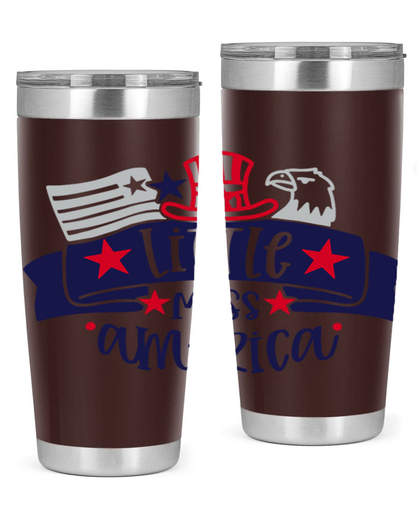Little Miss America Style 162#- Fourt Of July- Tumbler