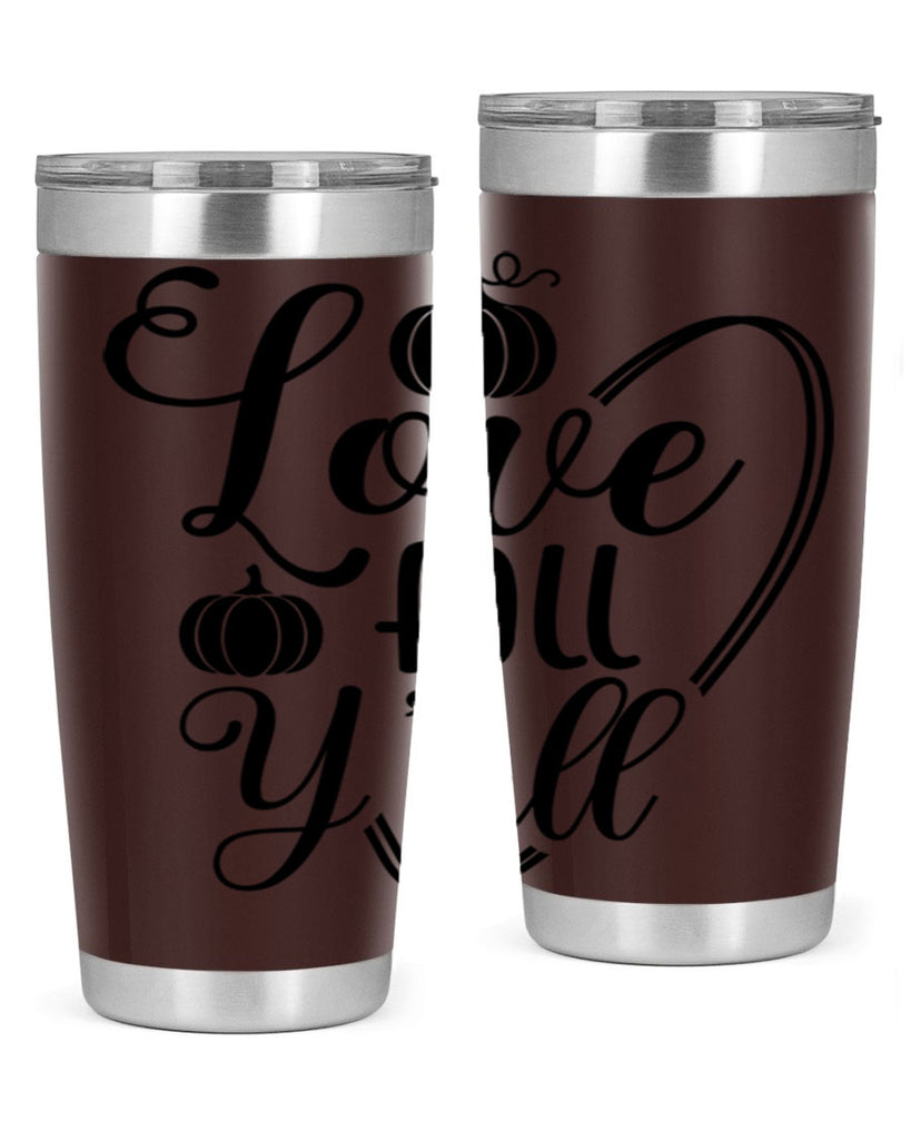 Love Fall Yall 412#- fall- Tumbler