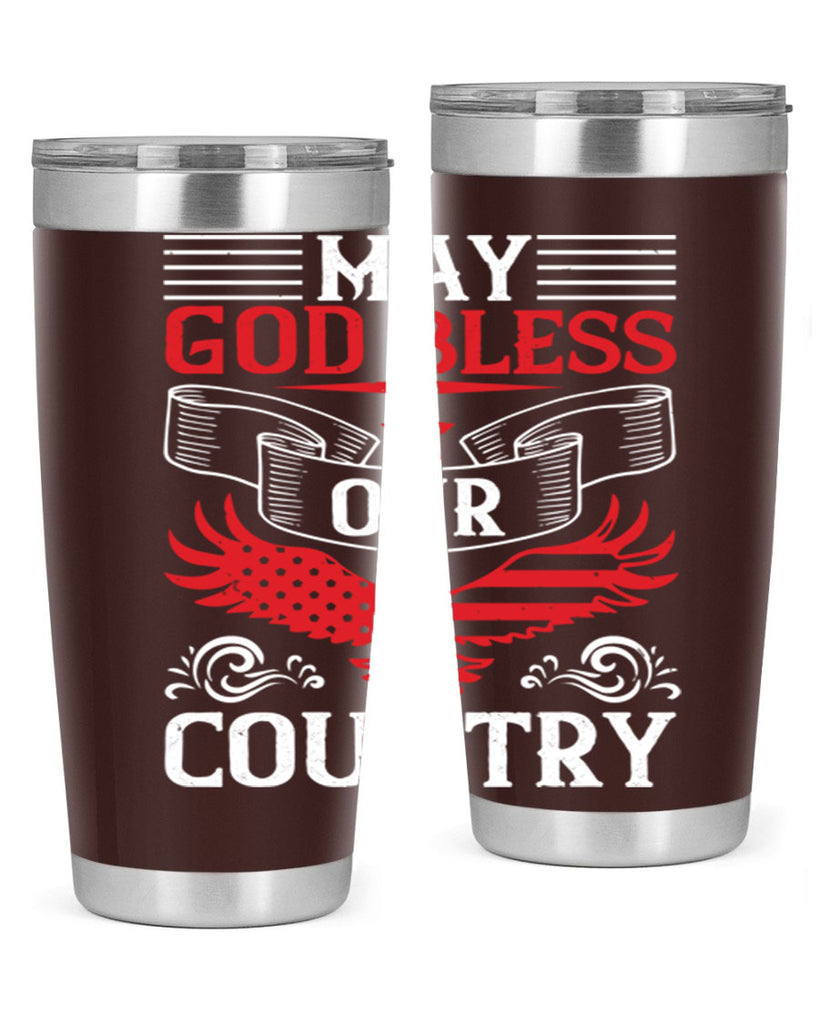 May God bless our country Style 133#- Fourt Of July- Tumbler