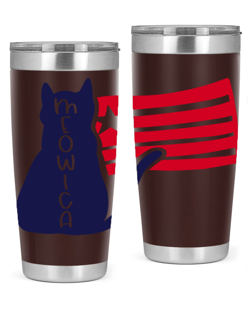 Meowica Style 166#- Fourt Of July- Tumbler