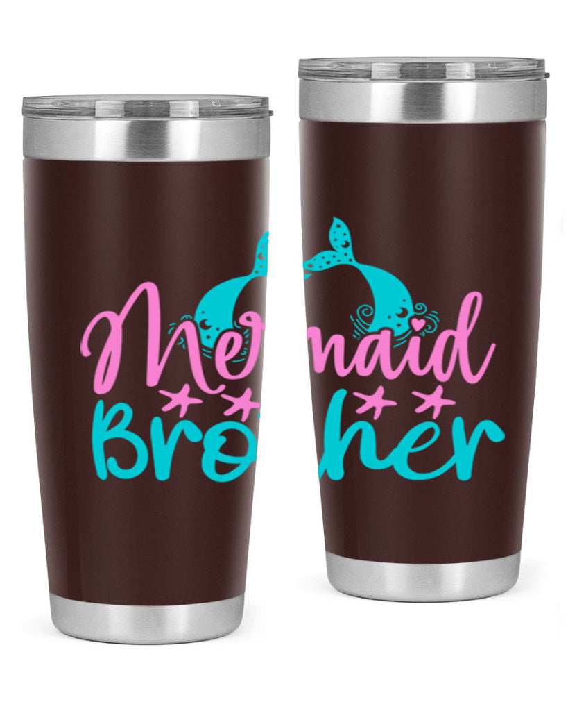 Mermaid Brother 354#- mermaid- Tumbler