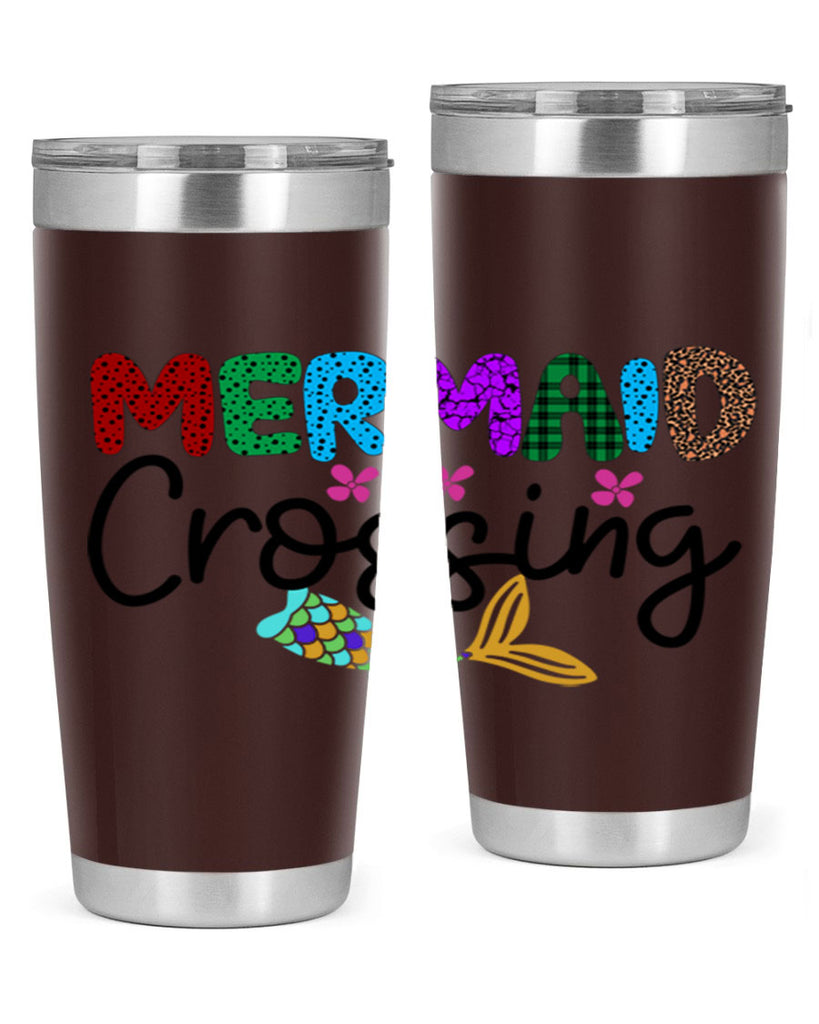 Mermaid Crossing 399#- mermaid- Tumbler