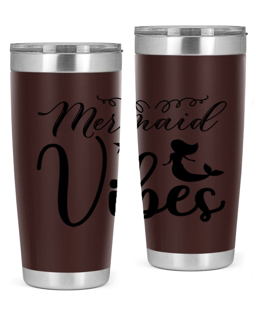 Mermaid vibes 455#- mermaid- Tumbler