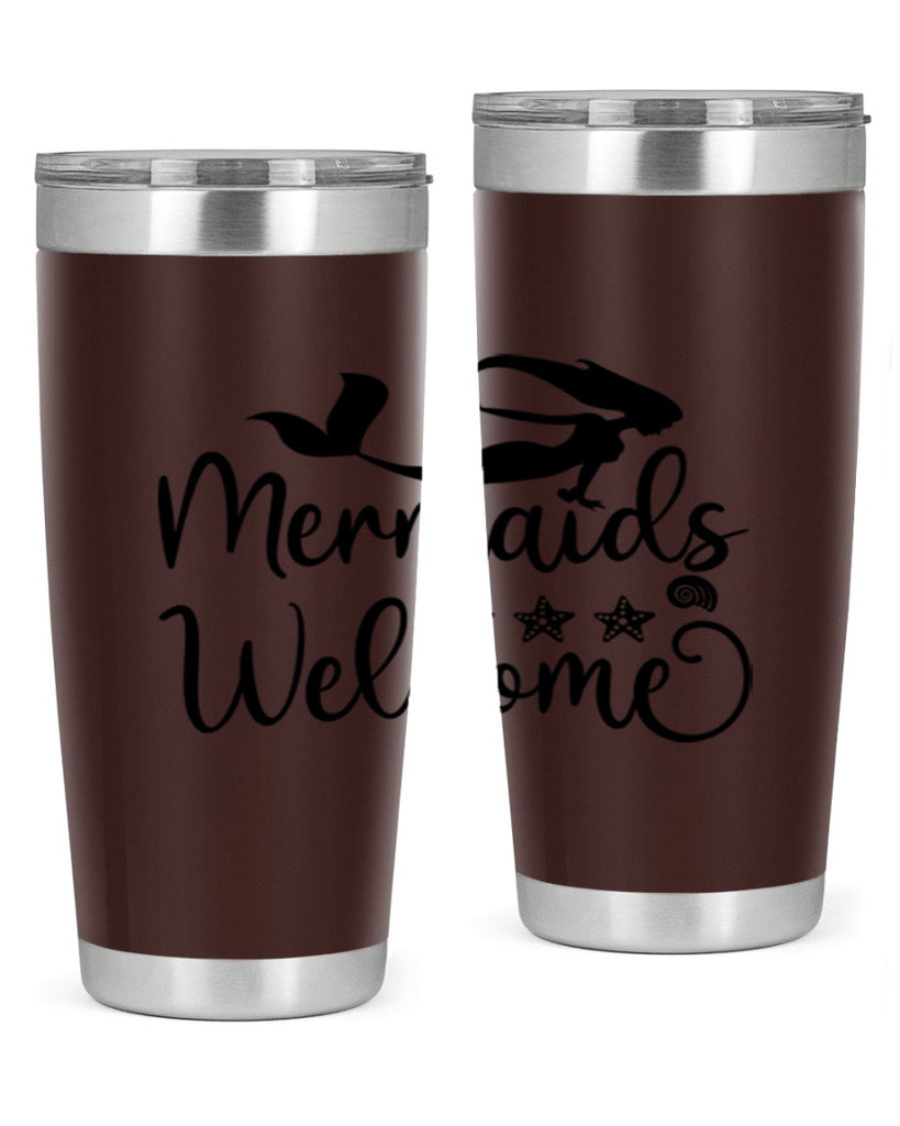 Mermaids welcome design 501#- mermaid- Tumbler