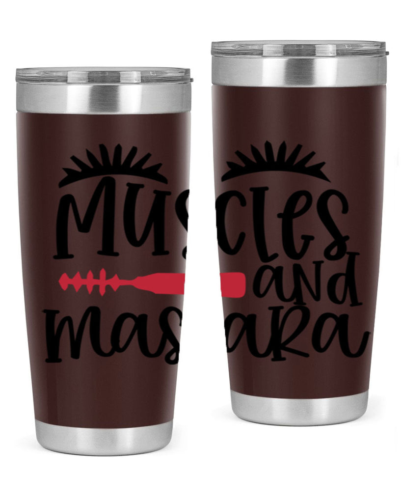 Muscles and mascara design Style 221#- make up- Tumbler