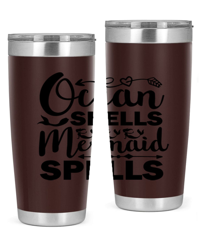 Ocean Shells Mermaid Spells 521#- mermaid- Tumbler