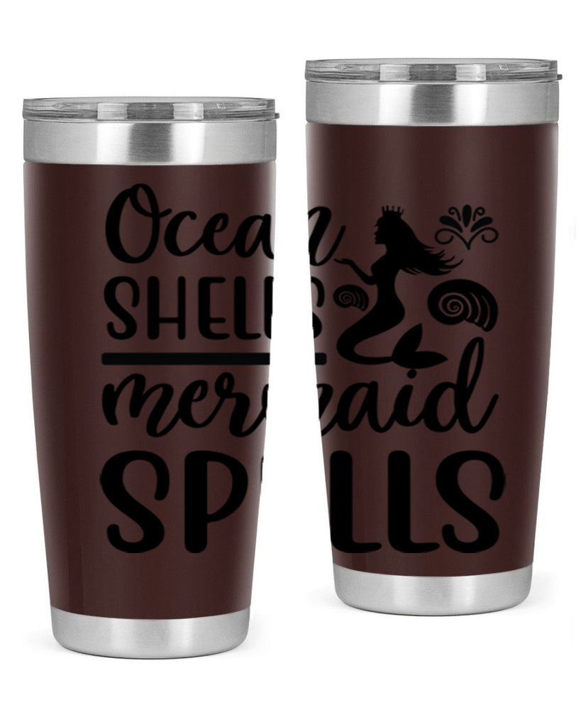 Ocean shells mermaid spells 522#- mermaid- Tumbler
