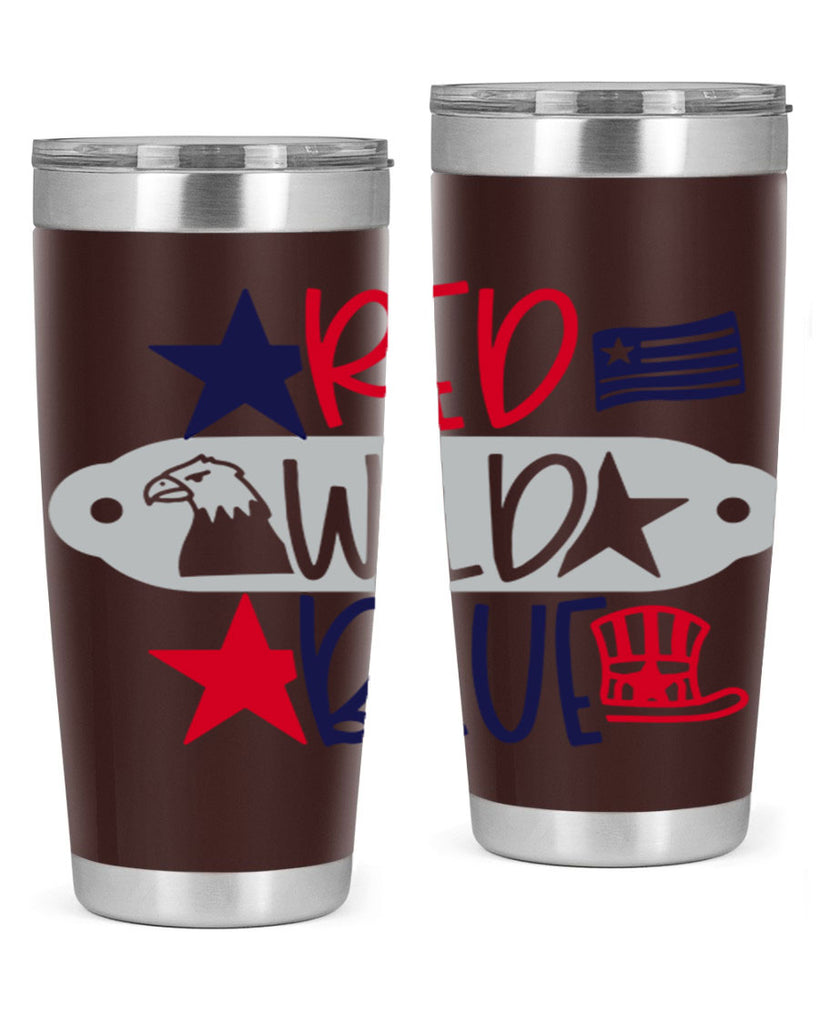 Red Wild Blue Style 171#- Fourt Of July- Tumbler
