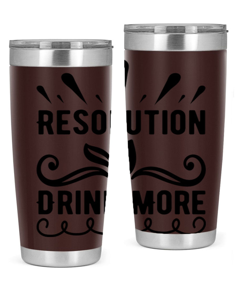Resolution Drink More 348#- winter- Tumbler