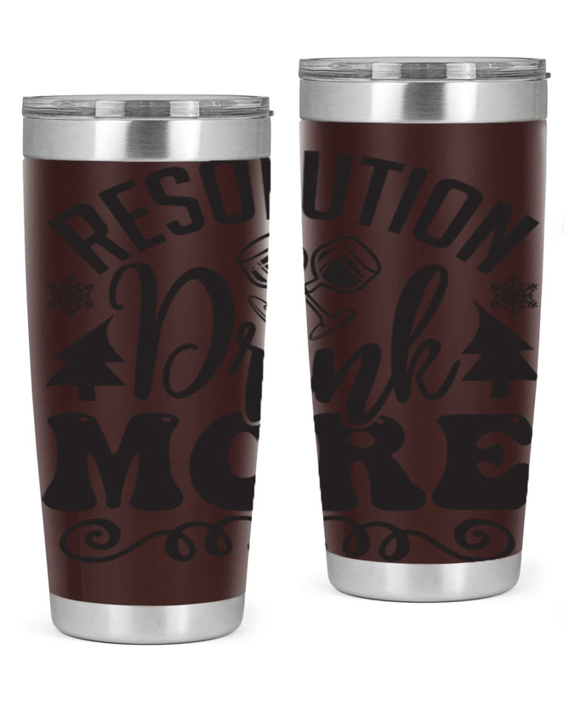 Resolution drink more 349#- winter- Tumbler