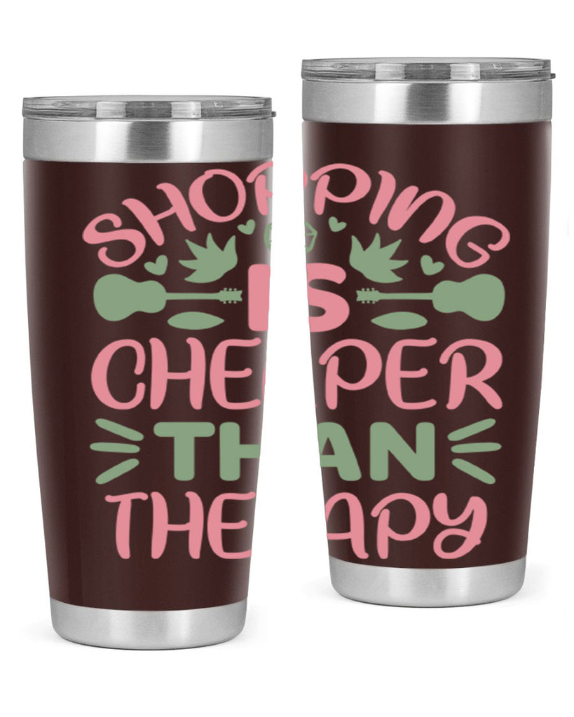 Shopping Is Cheaper Than Therapy 143#- fashion- Cotton Tank