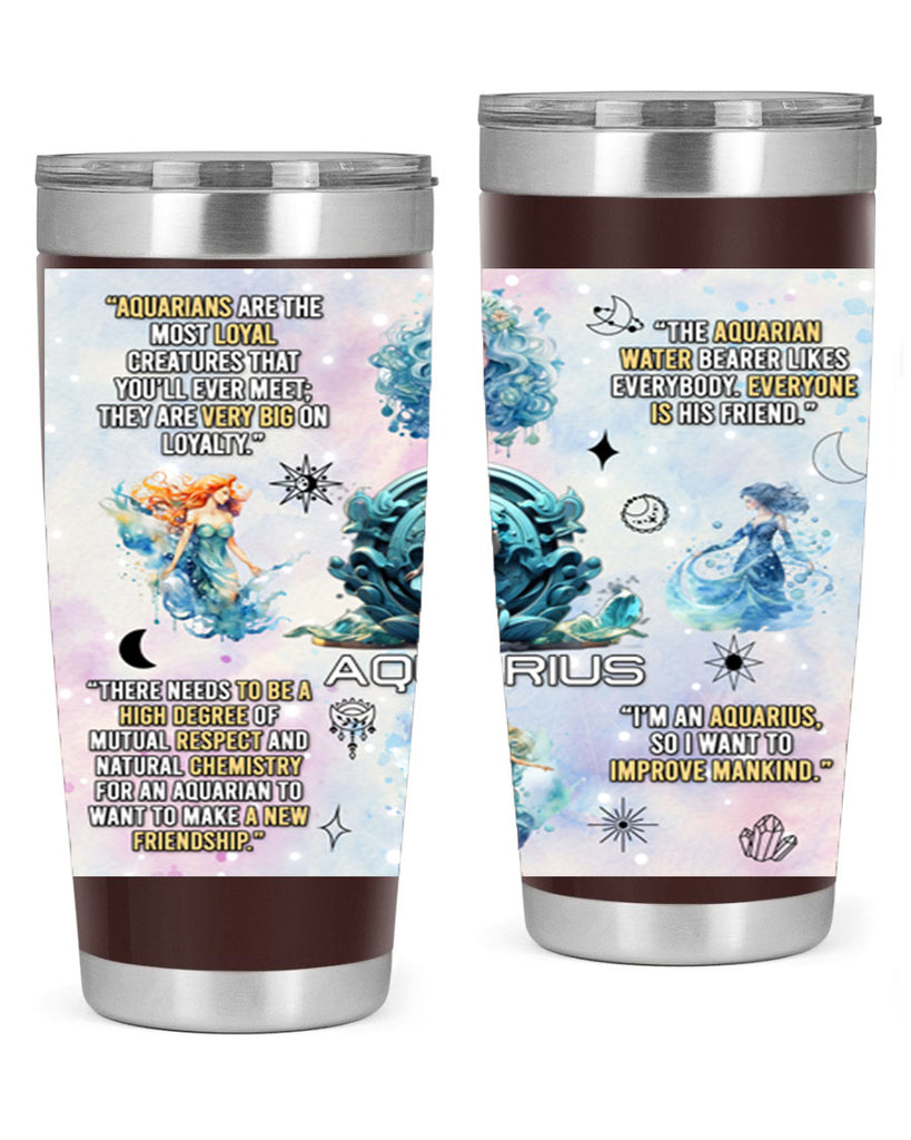 StraightAquarius 468#- zodiac- Tumbler