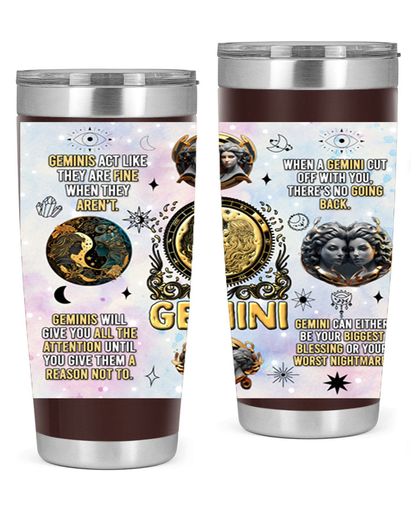 StraightGemini 472#- zodiac- Tumbler