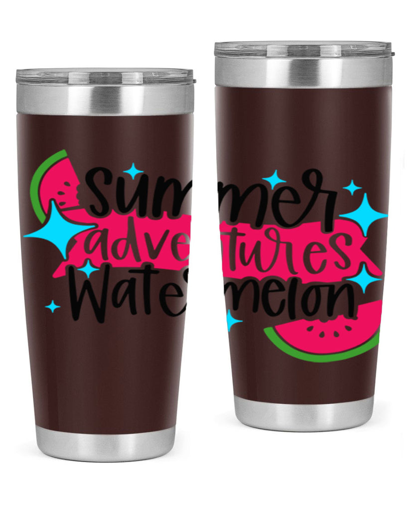 Summer Adventures Watermelon Style 23#- summer- Tumbler