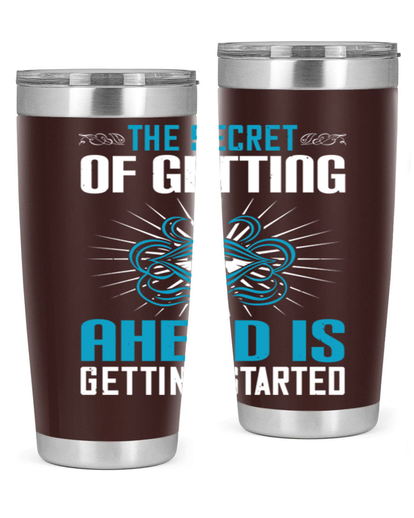 The secret of getting ahead is getting started Style 16#- motivation- Tumbler