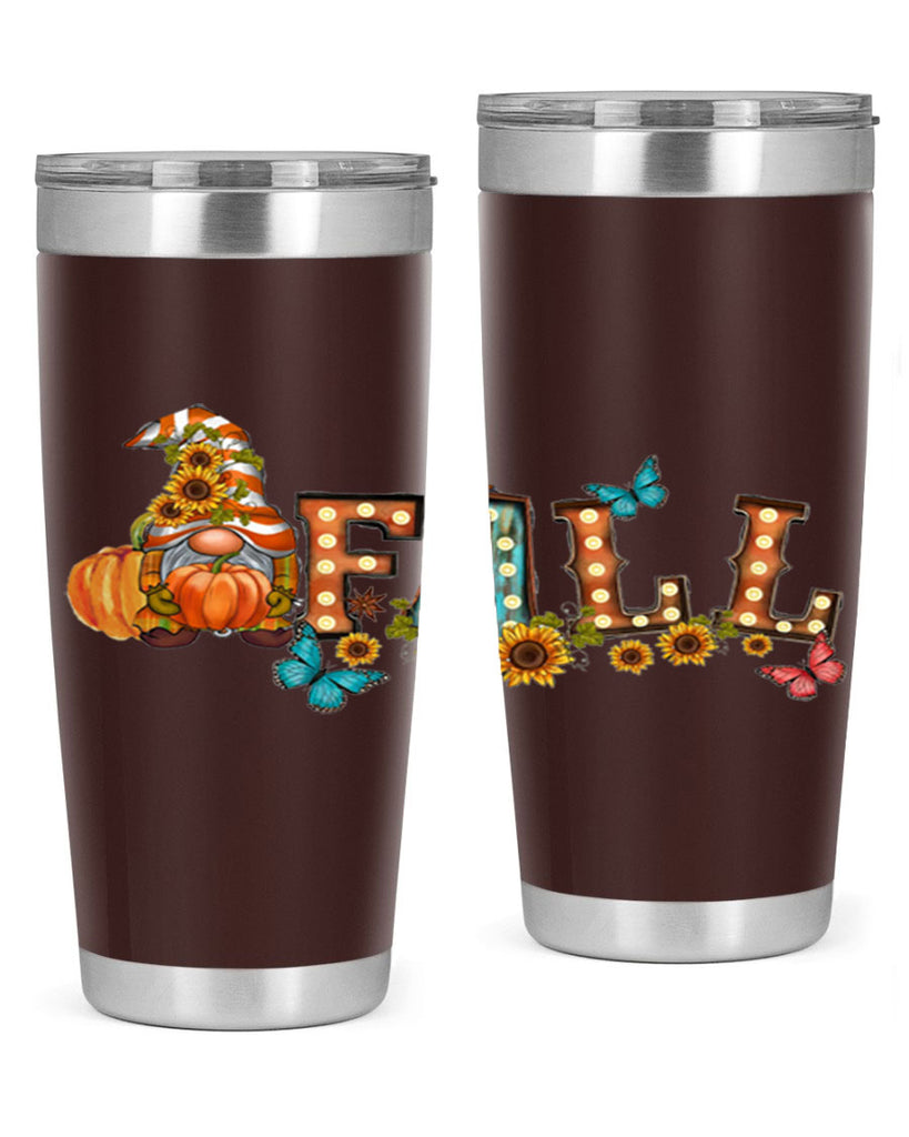 VintageFallGnome 626#- fall- Tumbler