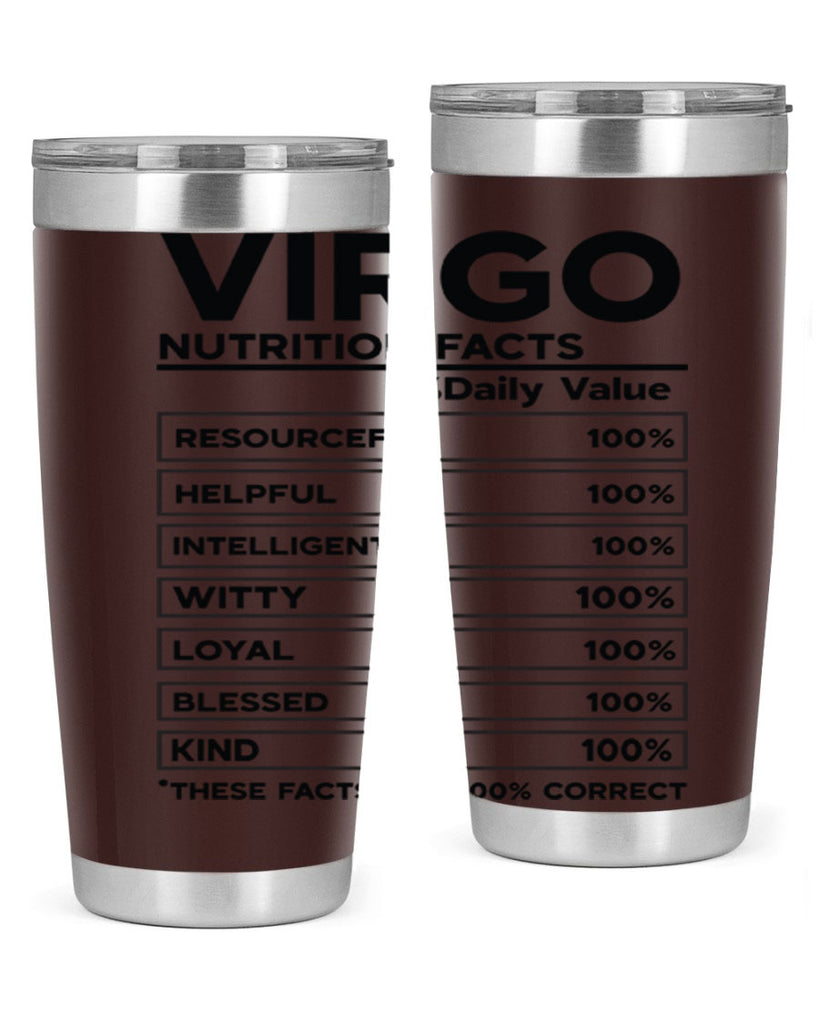 Virgo Nutrition Facts 530#- zodiac- Tumbler