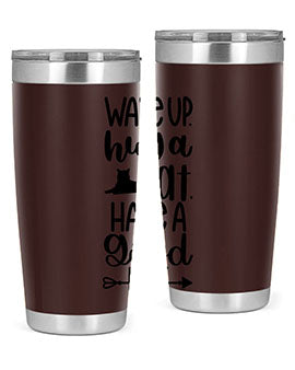 Wake Up Hug A Cat Style 108#- cat- Tumbler