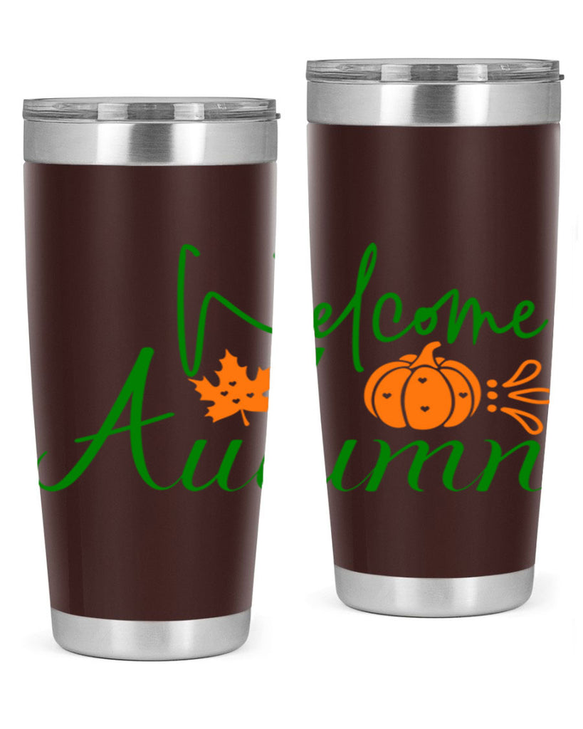 Welcome Autumn 627#- fall- Tumbler