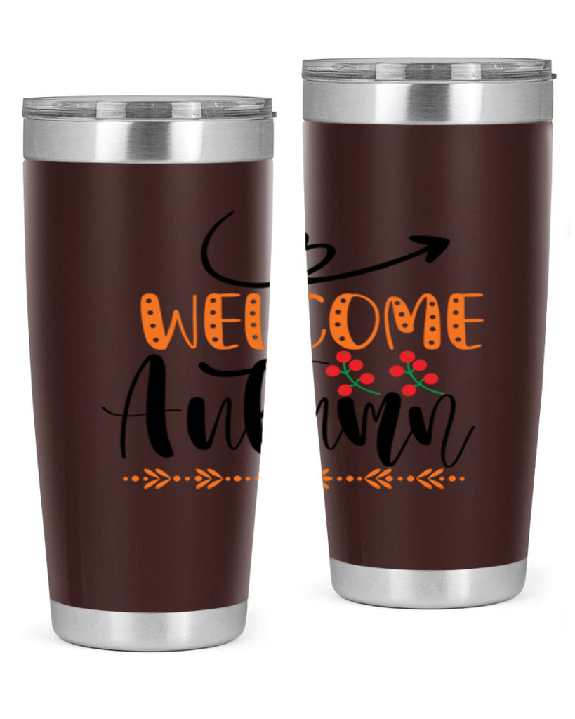 Welcome Autumn 628#- fall- Tumbler