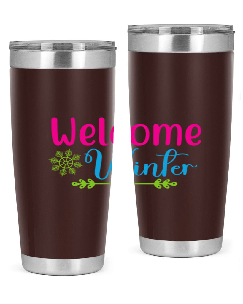 Welcome Winter 473#- winter- Tumbler