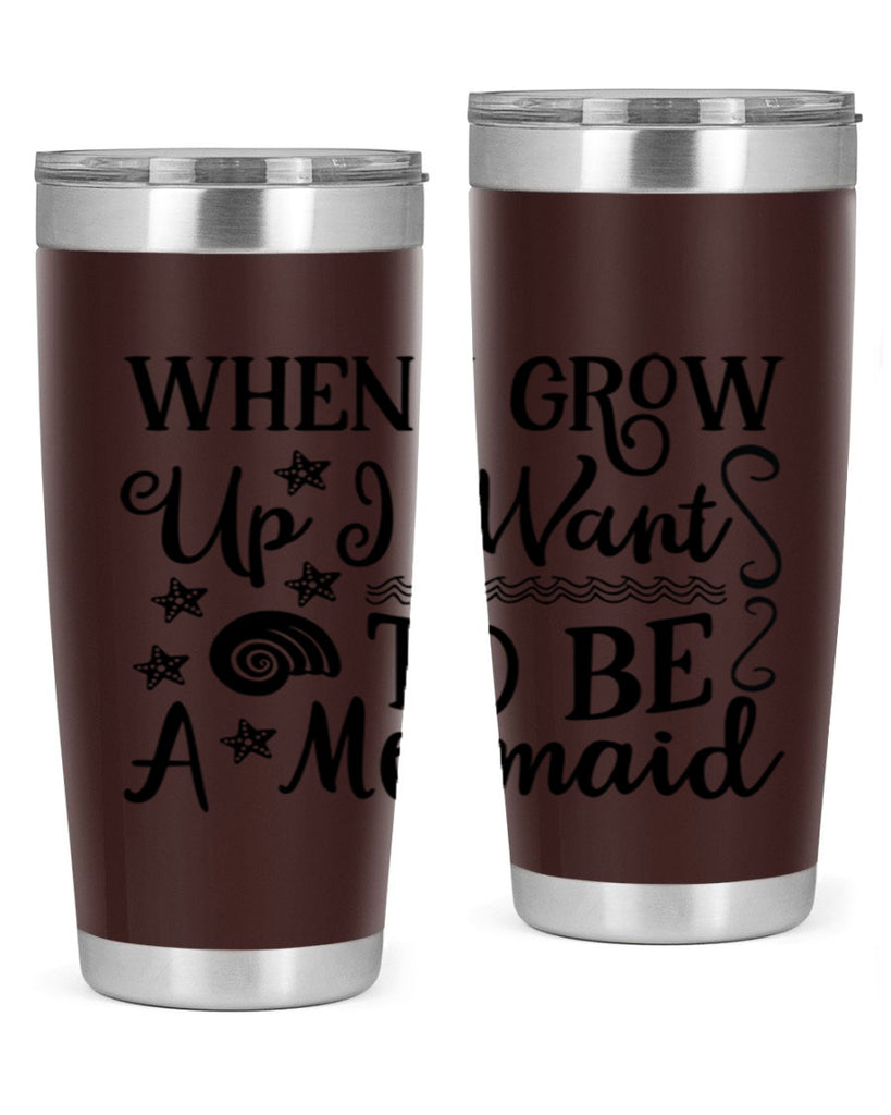 When i grow up i 665#- mermaid- Tumbler
