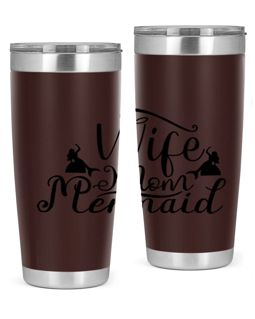 Wife Mom Mermaid 671#- mermaid- Tumbler