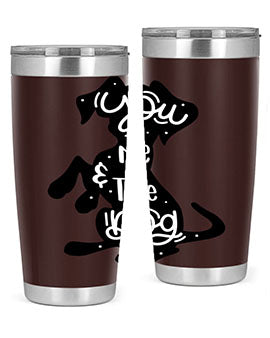 You Me The Dogs Style 4#- dog- Tumbler