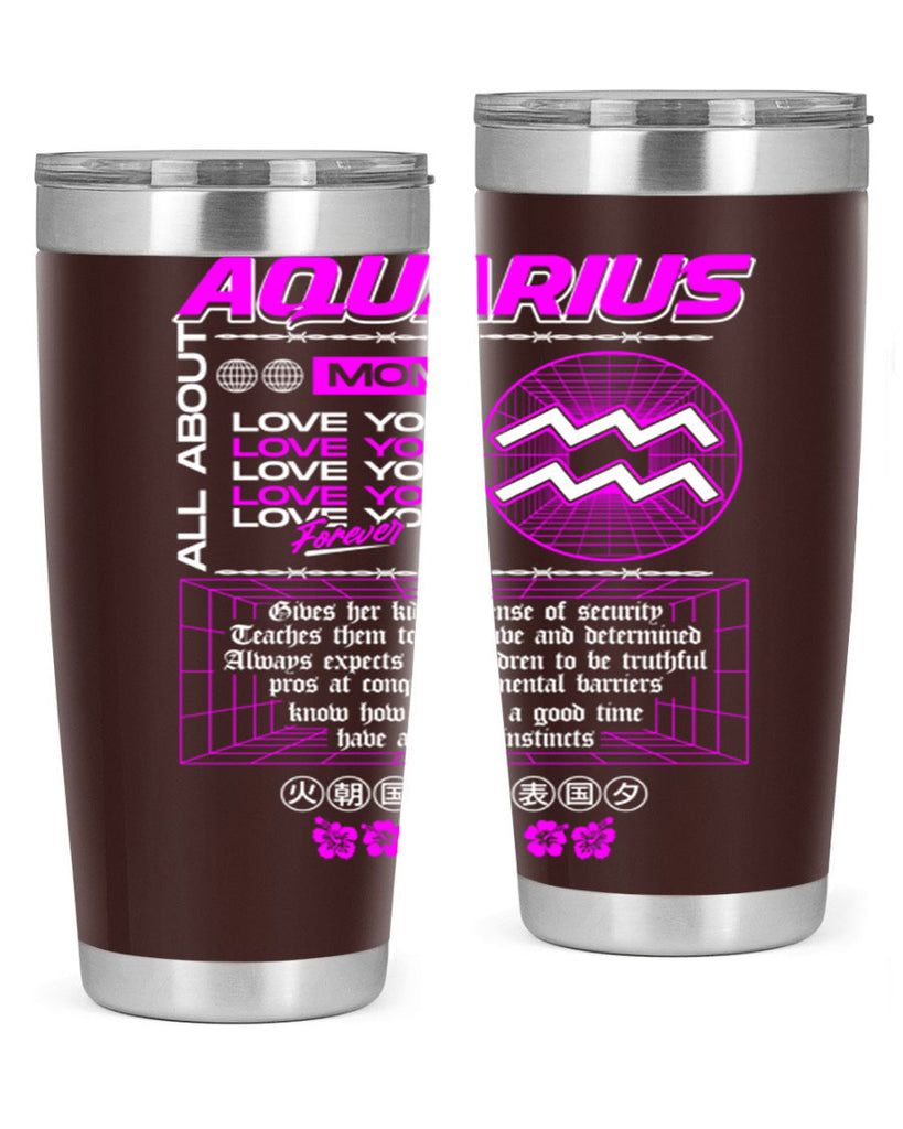 aquarius 86#- zodiac- Tumbler