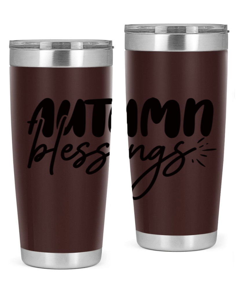 autumn blessings 65#- thanksgiving- Tumbler
