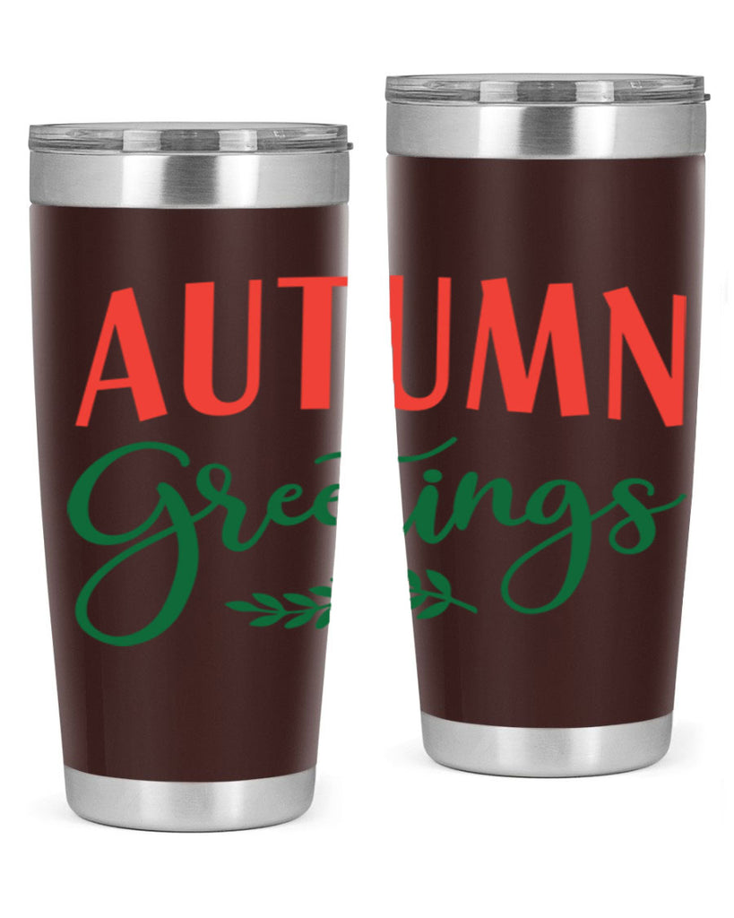 autumn greetings 14#- fall- Tumbler