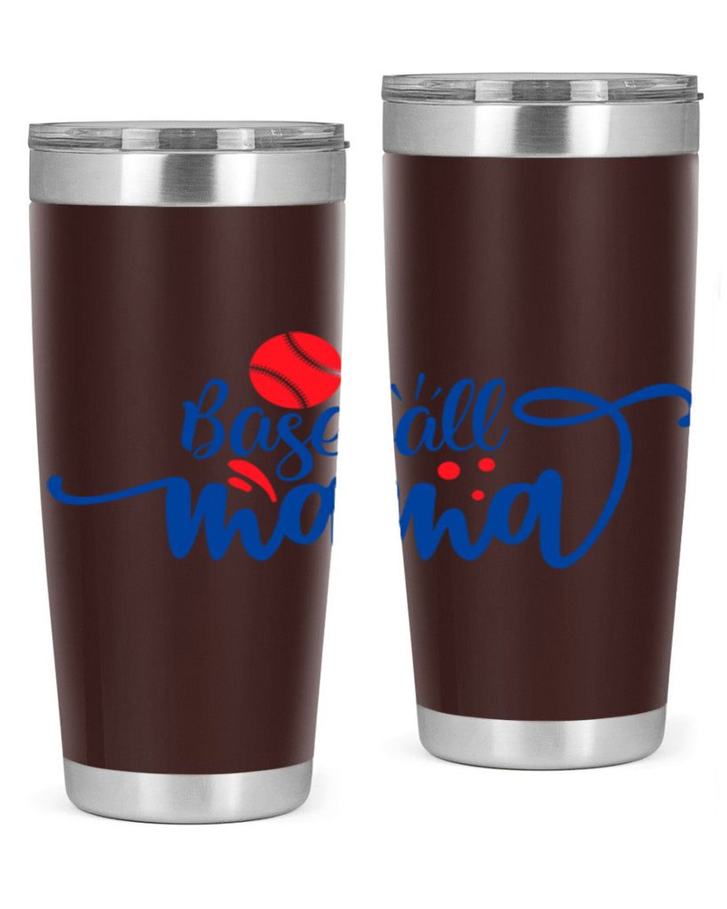 baseball mama 2208#- baseball- Tumbler
