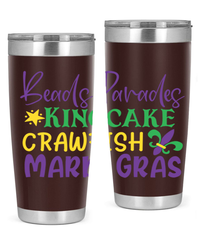beads parades kingcake crawfish mardi gras 85#- mardi gras- Tumbler