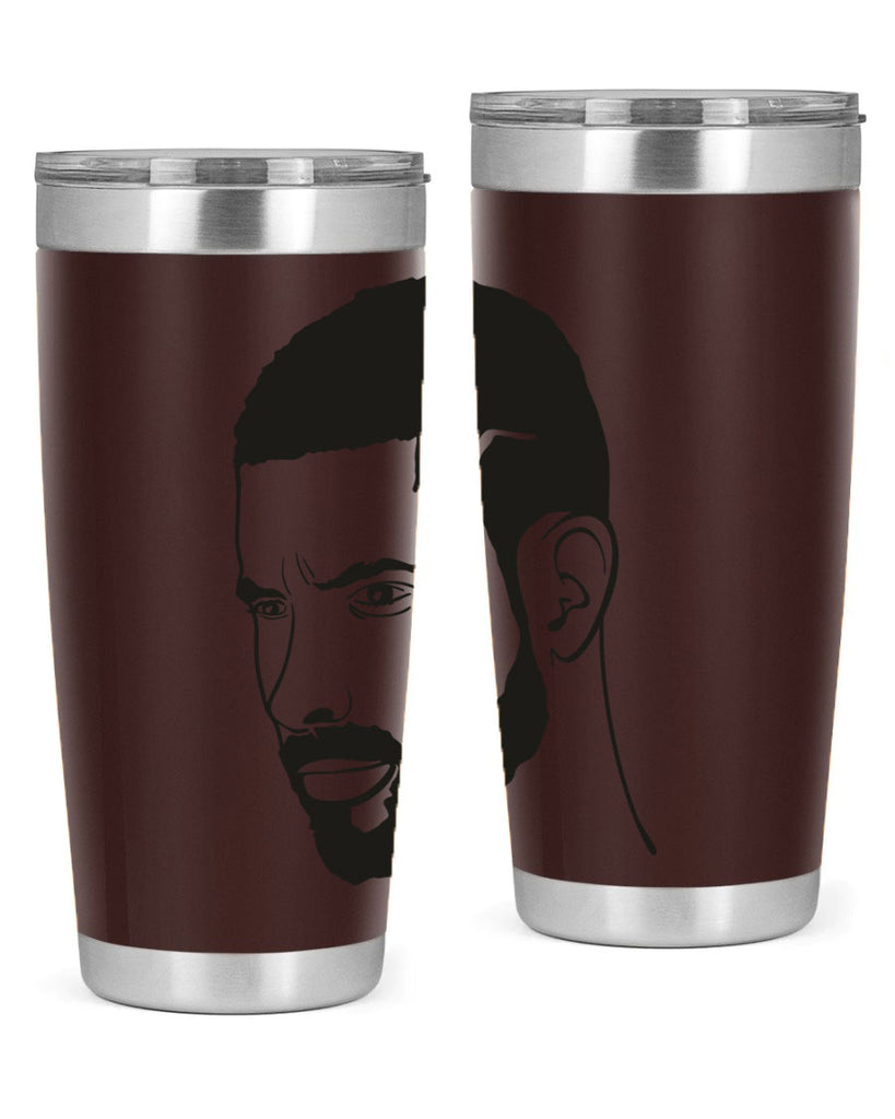 beardman 56#- black men - boys- tumbler