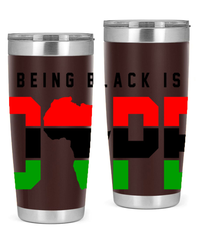 being black is dope africa 257#- black words phrases- Cotton Tank