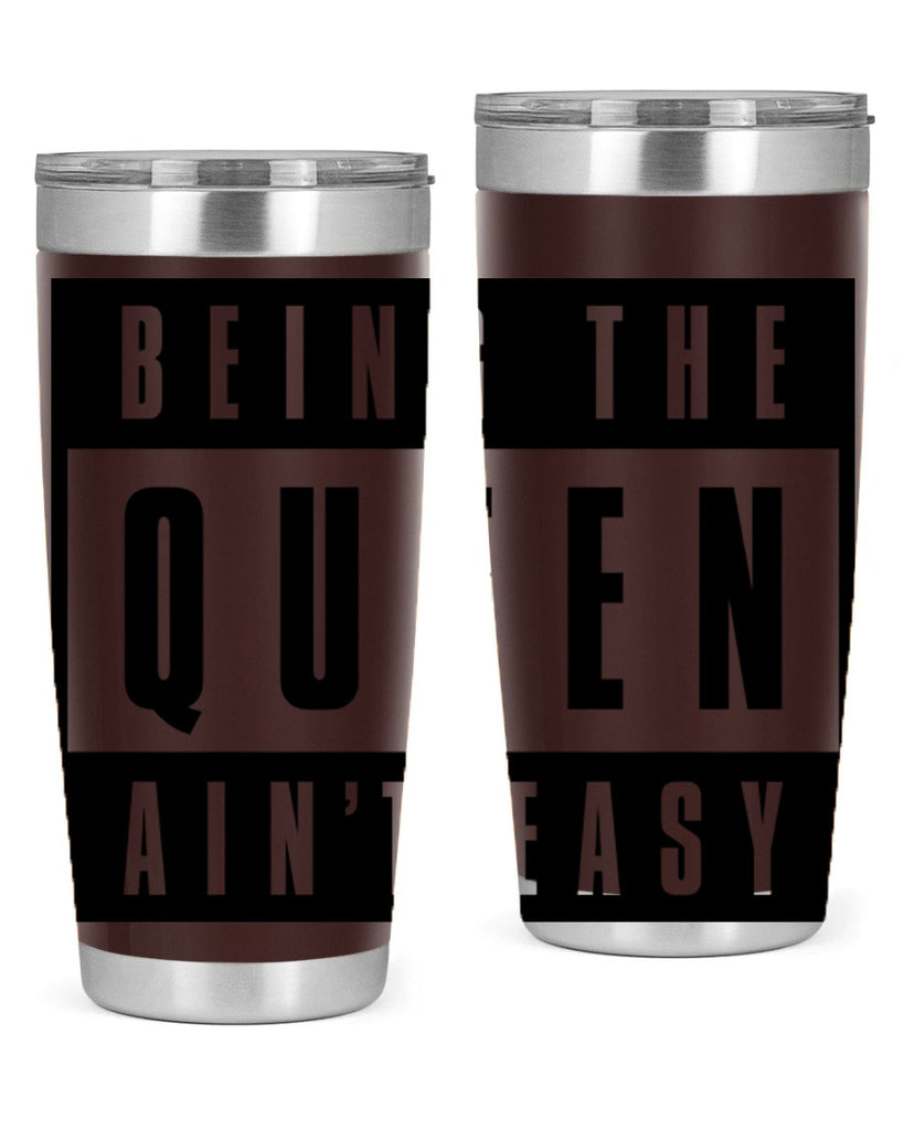 being the queen aint easy 258#- black words phrases- Cotton Tank