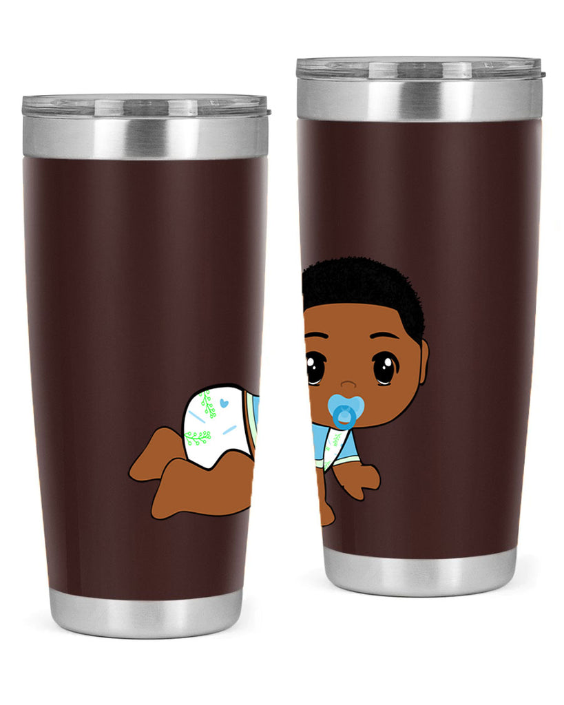 black baby boy 1#- black men - boys- tumbler