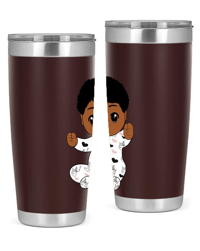black baby boy 8#- black men - boys- tumbler