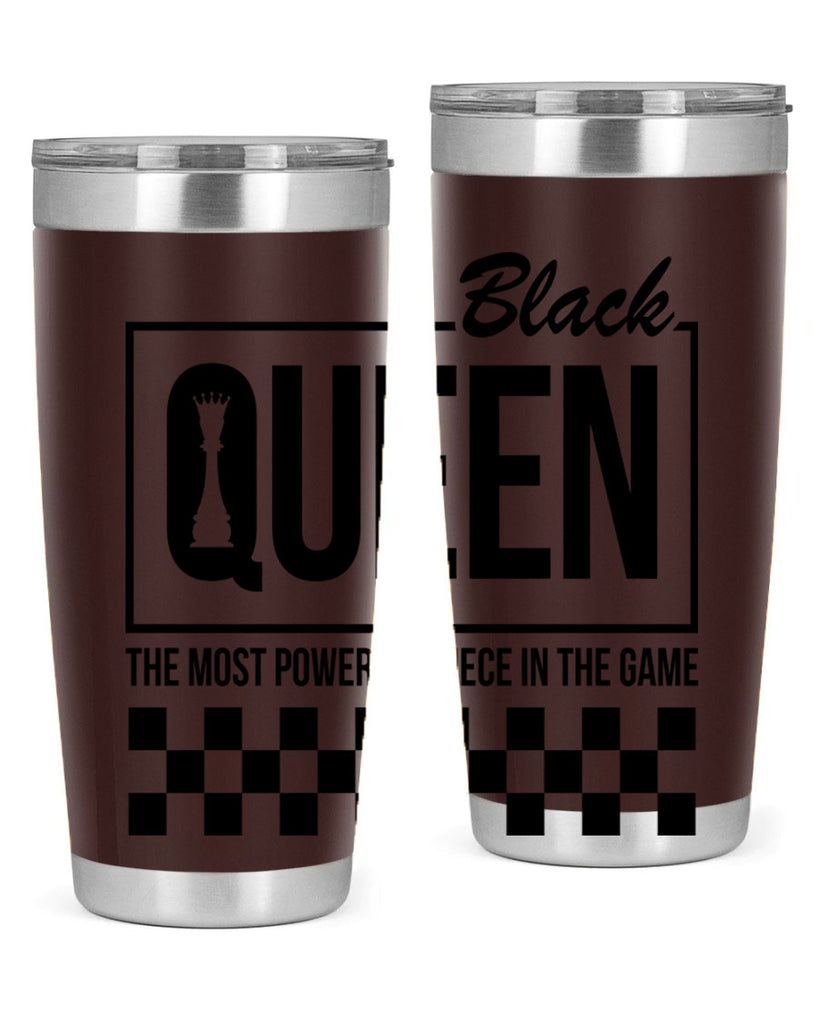 black queen chess checkered 221#- black words phrases- Cotton Tank