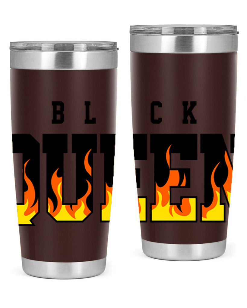 black queen flames 220#- black words phrases- Cotton Tank