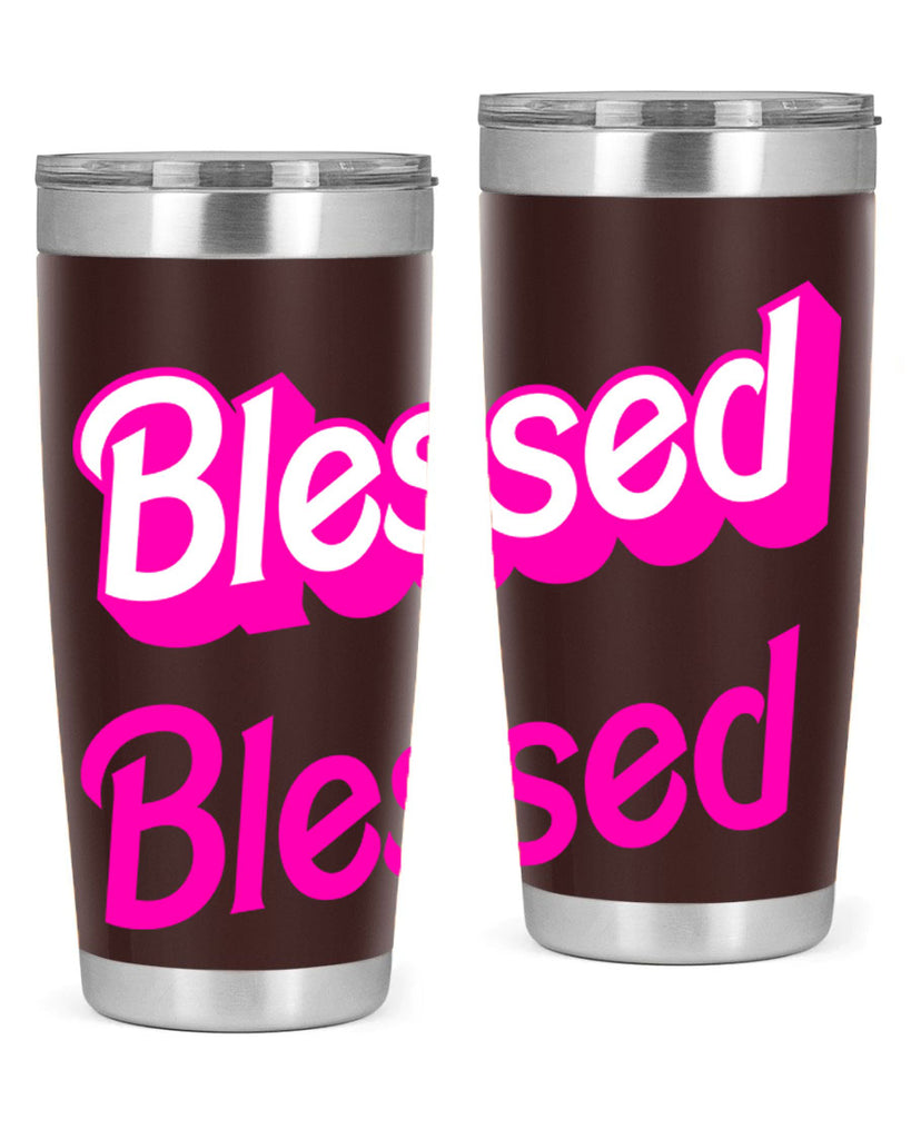 blessed barbie 193#- black words phrases- Cotton Tank