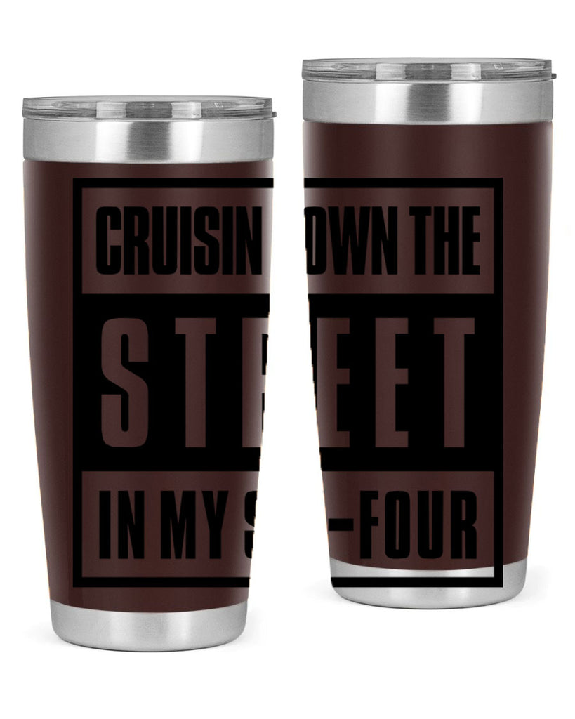 cruisin down the street 181#- black words phrases- Cotton Tank