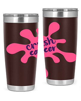 crush cancer Style 14#- breast cancer- Tumbler