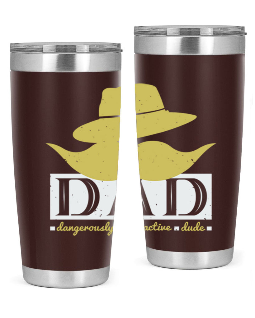 dad dangerously attractive 242#- fathers day- Tumbler