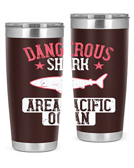 dangerous shark area pacific ocean Style 92#- shark  fish- Tumbler