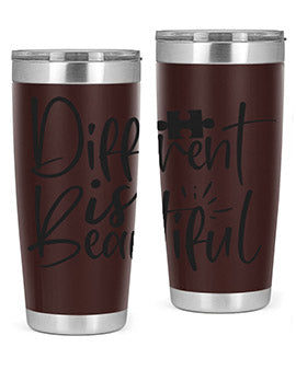 different is beautiful Style 12#- autism- Tumbler